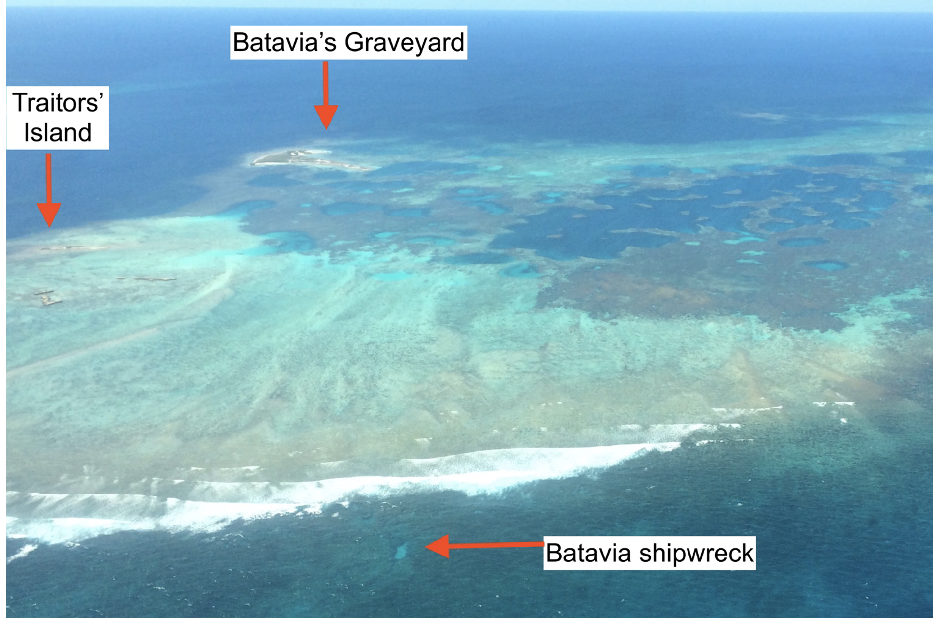 location of the shipwreck