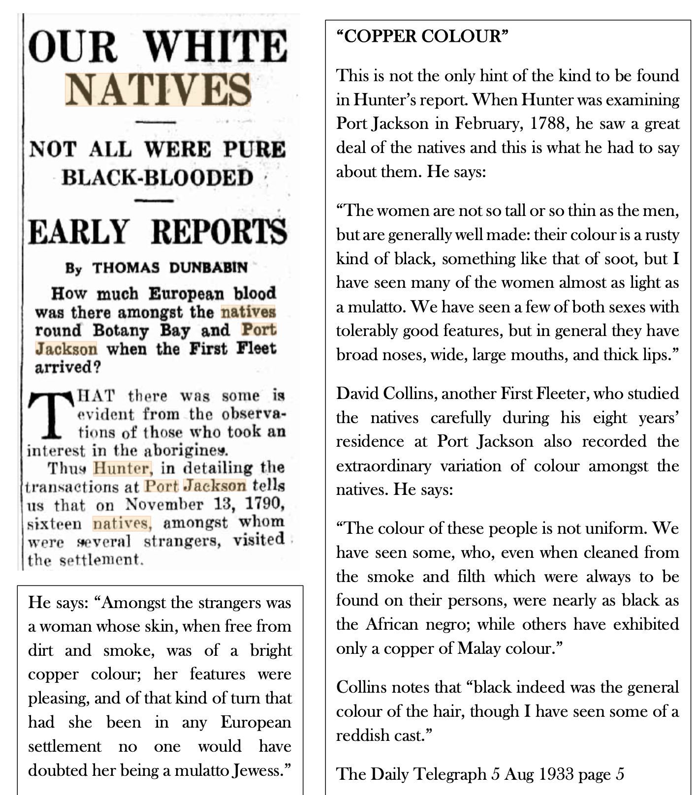 White natives